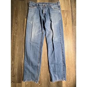 RK Brand Straight Leg Denim Jeans Mens 38x36 Blue Good Workwear Cotton